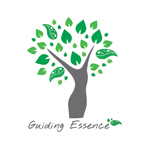 Guiding Essence Traditional Chinese Medicine & Acupuncture logo green and grey with tree